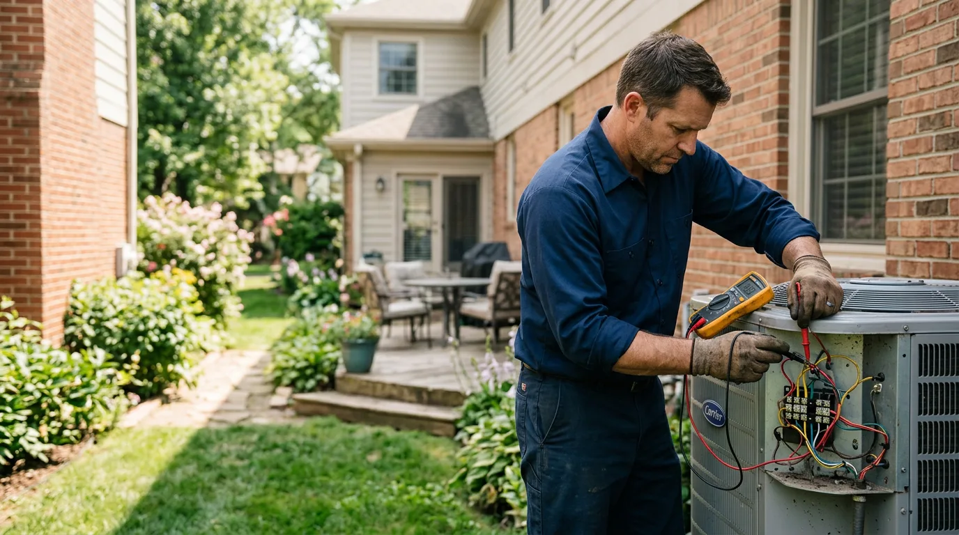 HVAC technician working near Milford, MI